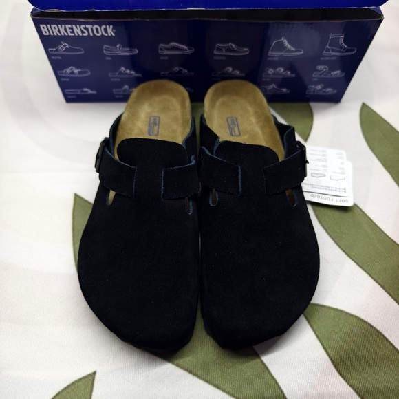 Birkenstock Shoes - Birkenstock Boston narrow | Cork footbed and suede upper